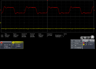 Amp PP6L6 10 KHz  AVEC CDIFF Jaune signal sortie S1   .png